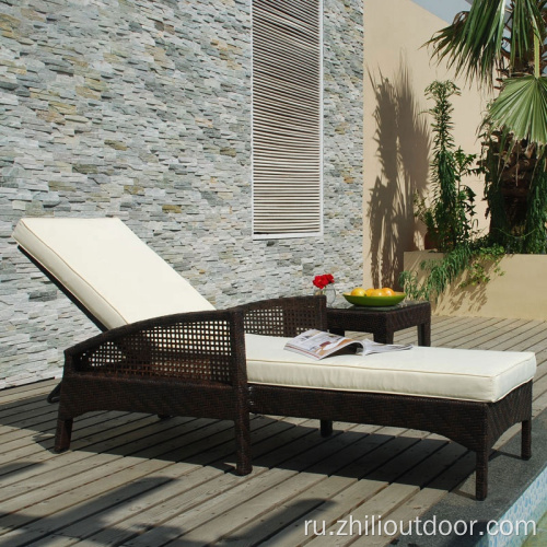 Открытая мебель Rattan Double Sun Lounger